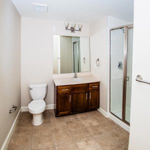 Model unit bathroom