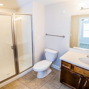 Model unit bathroom